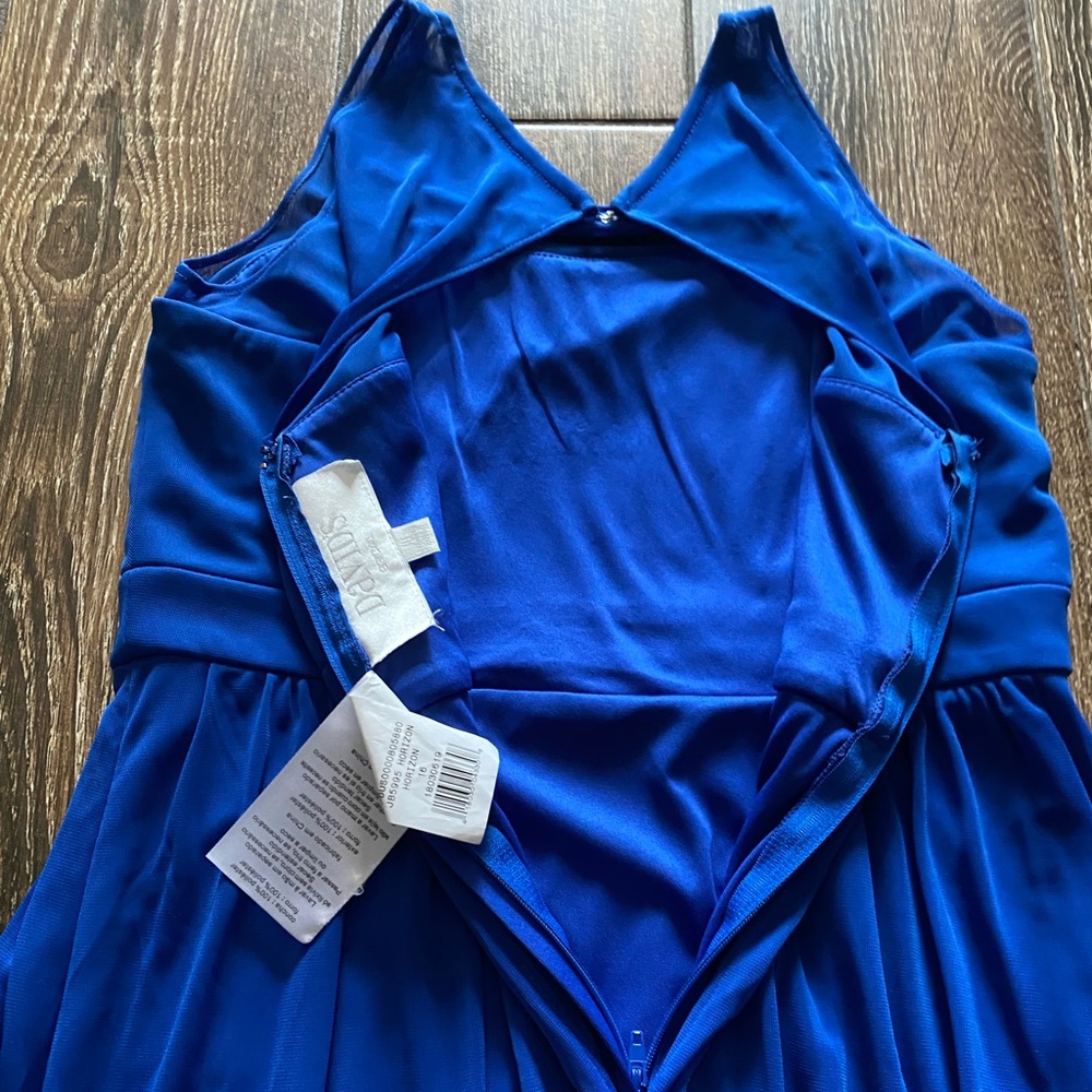 DAVID’S BRIDAL royal blue midi dress - Picture 6 of 10